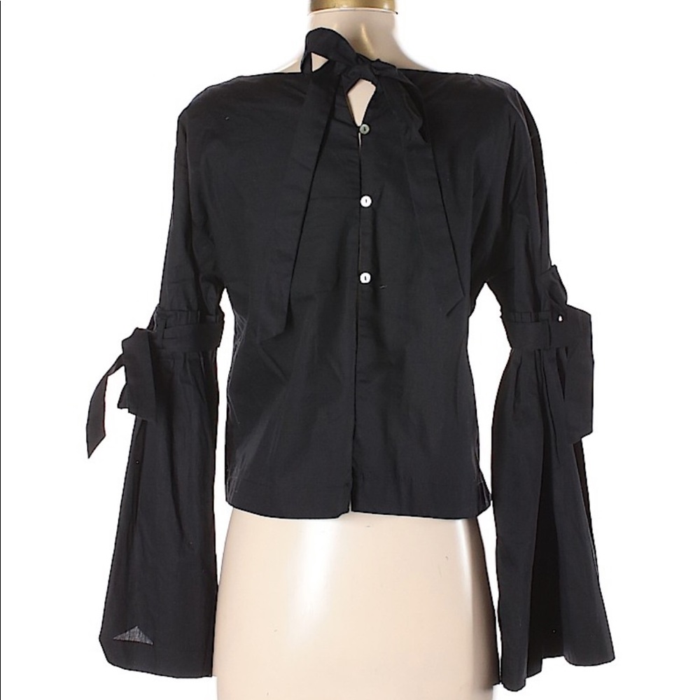 Free People bell sleeve blouse So Obviously Yours - Picture 2 of 3